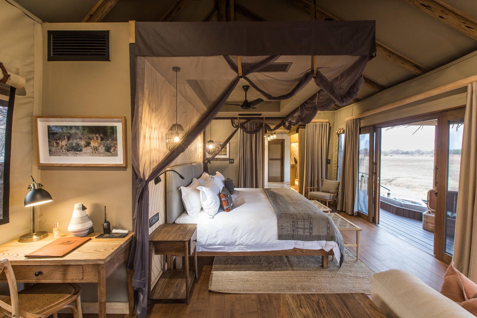 Accommodation and guest areas at Puku Ridge