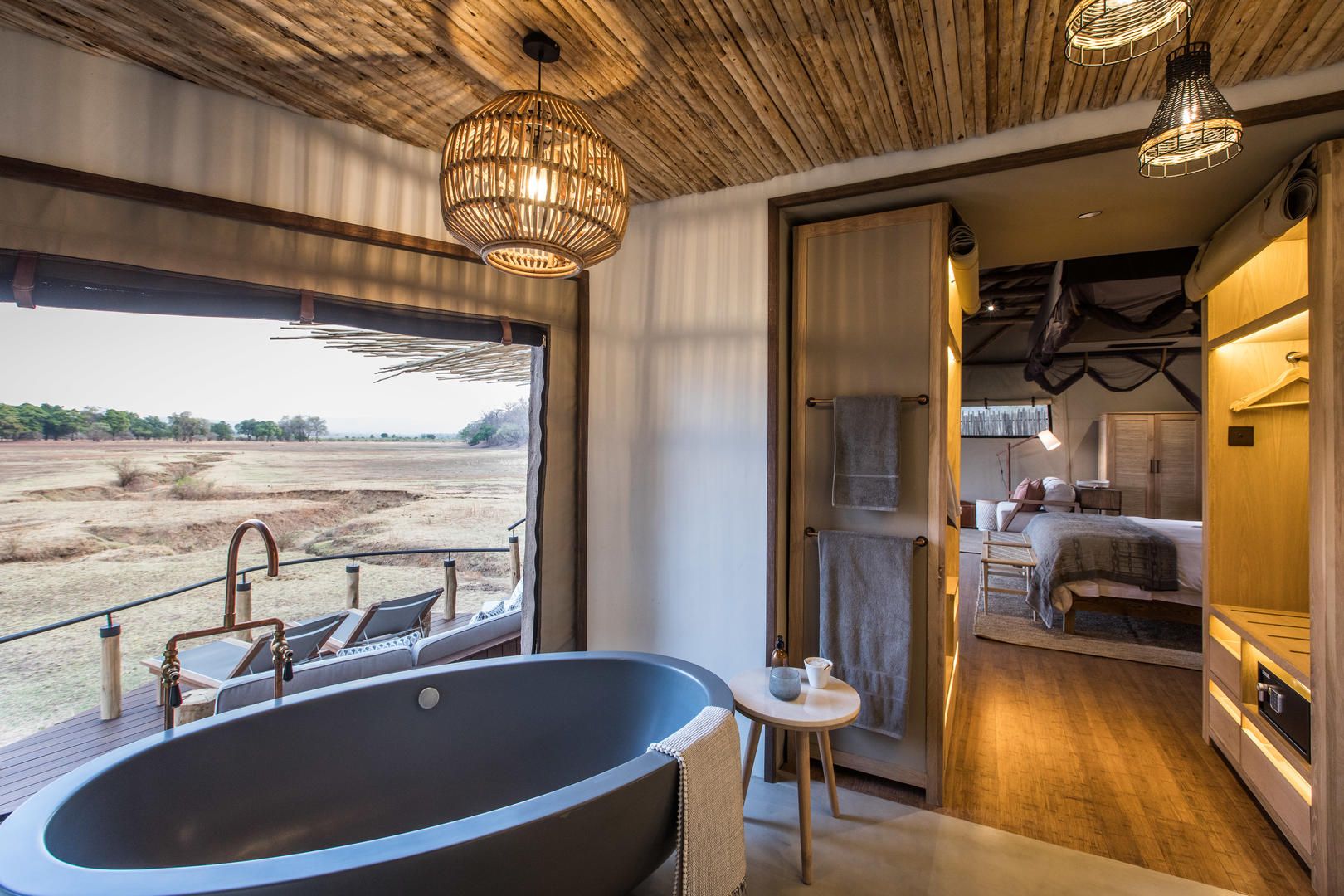 Accommodation and guest areas at Puku Ridge