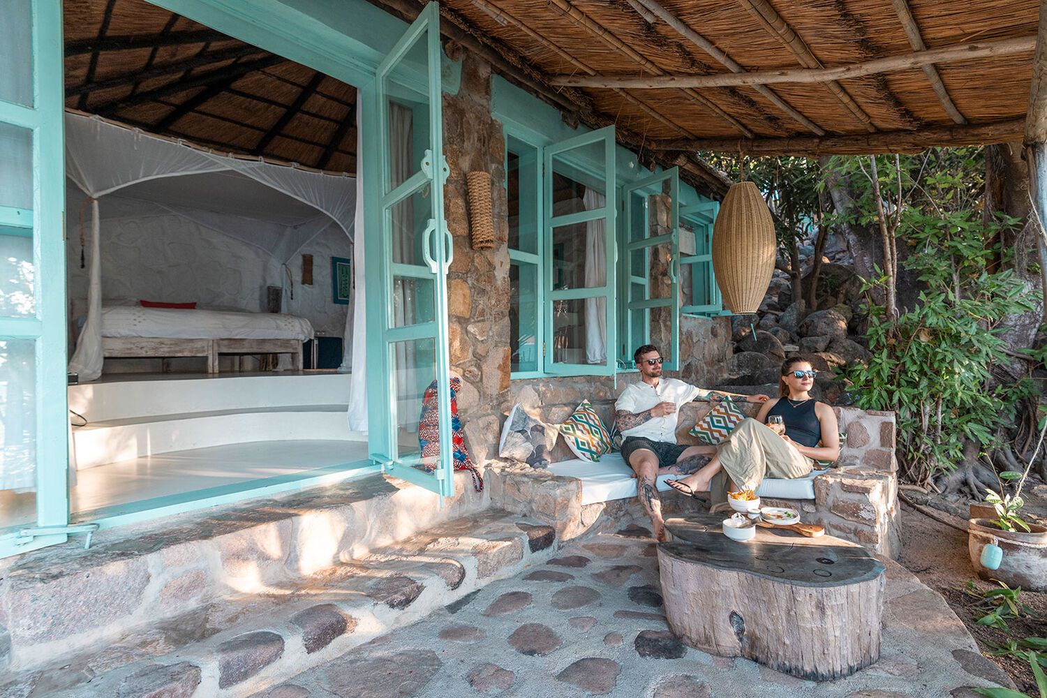 Accommodation and guest areas at Kaya Mawa