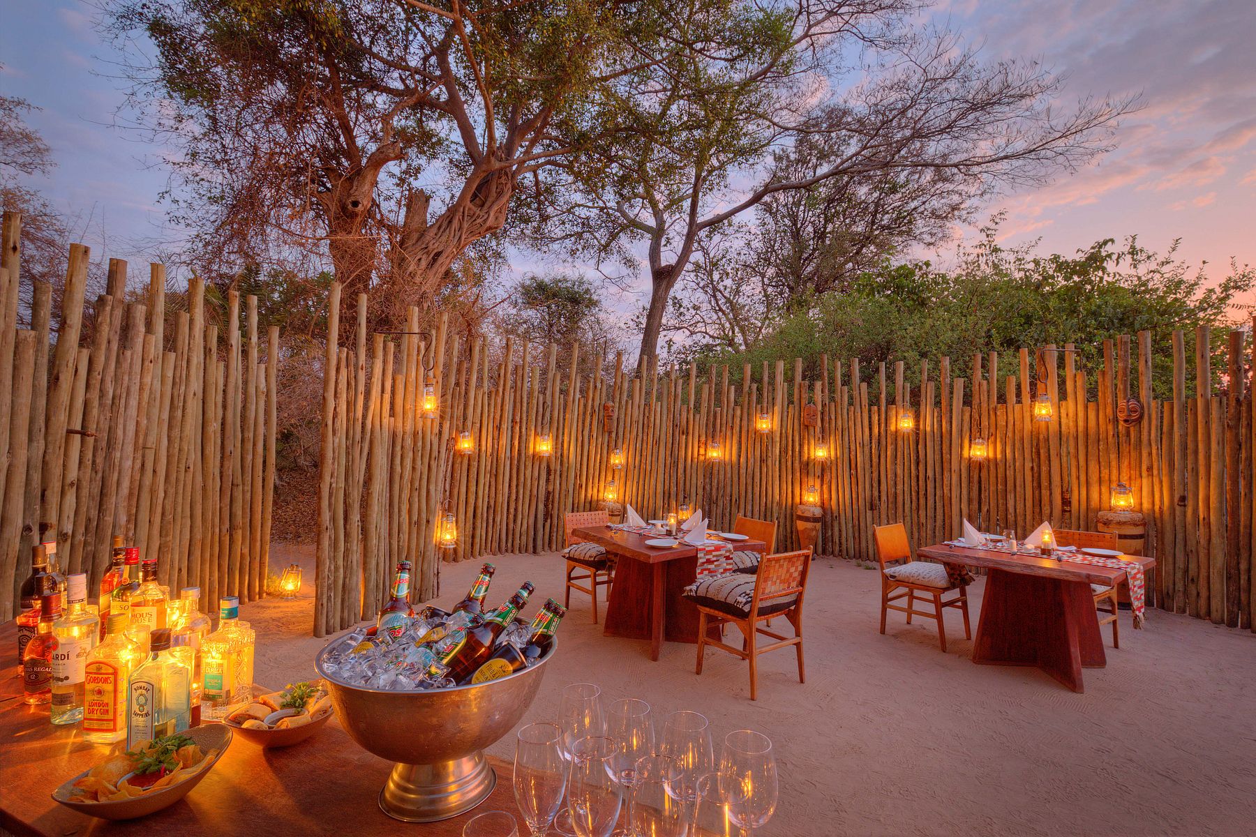 Accommodation and guest areas at Chisa Busanga Camp
