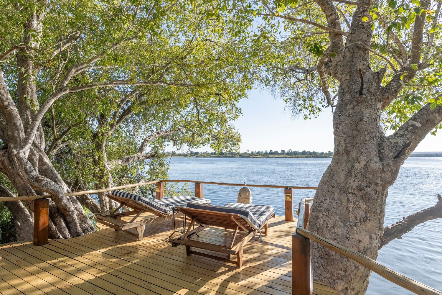 Accommodation and guest areas at Tongabezi Lodge